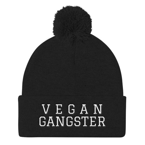 Vegan Gangster Pom Pom Beanie