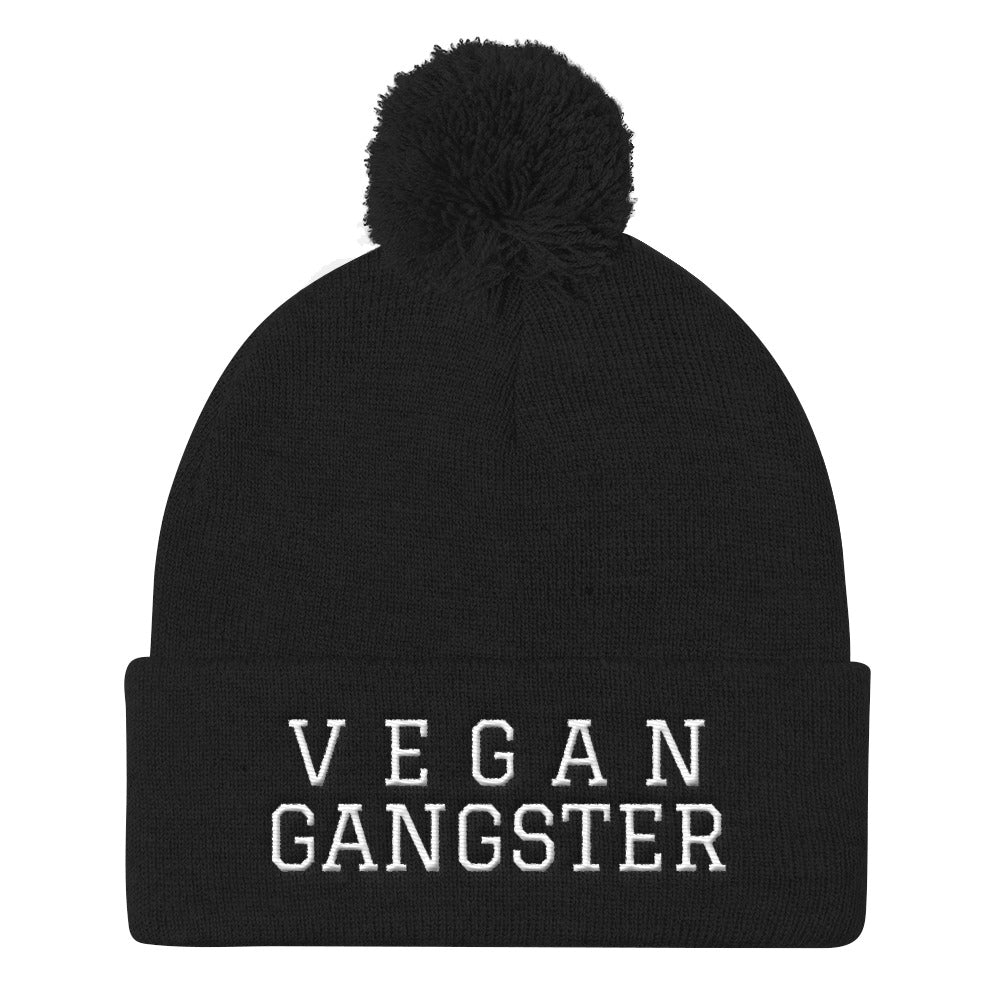 Vegan Gangster Pom Pom Beanie