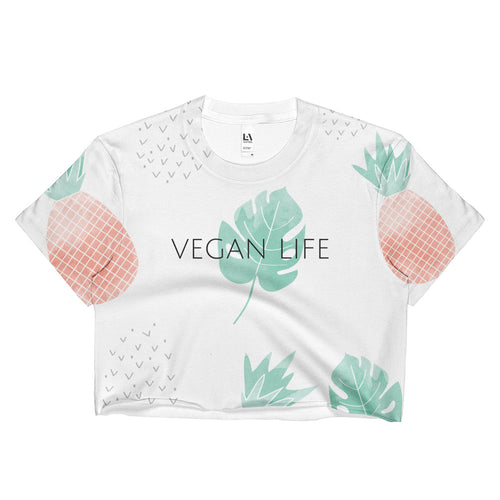 Vegan Life Pineapple Crop Top